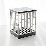 Phone Jail Cage, Eine Zeitgesteuerte Lern- und Telefonaufbewahrungsbox Mit Timer for Zuhause, Büro und Schule(Gray,Small)