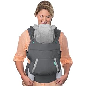 Infantino Cuddle Up Carrier – Ergonomic Bear-Themed face-in Front Carry and Back Carry with Removable Character Hood for Infants and Toddlers 12-40 lbs