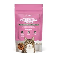 by Amazon - Katzenleckerlis - Pocket Pillows Fischermischung mit Garnelen, Lachs und Forelle, 70g