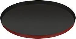 Assadeira de Pizza Rochedo Dura+ 35cm, Vermelha, Antiaderente Interno e Externo, Não Gruda, Cozimento Uniforme, Fácil de Limpar e Livre de PFOA