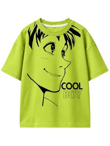 Image of Kuchipoo Boys Cotton Printed T-Shirts | Half Sleeve Round Neck | Soft & Comfortable Casual Wear for Kids | Pack of 5