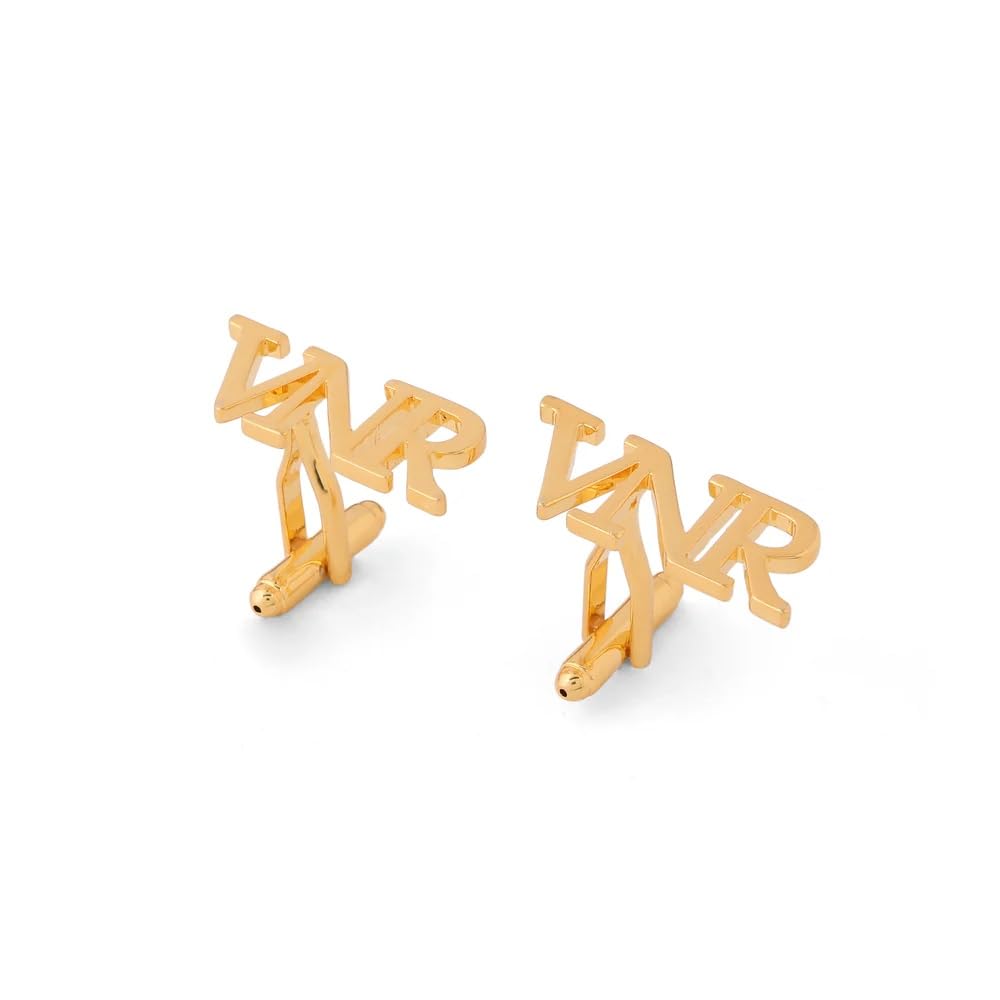 Personalized Three Letter Initial Name Cufflinks for Men and Women | Custom Initial Monogram Jewelry | Customised Alphabet Cufflinks | Luxury Custom Name Jewelry Gift for Groom Bride Husband Wife Couple | Designer Wedding Accessories-image-5