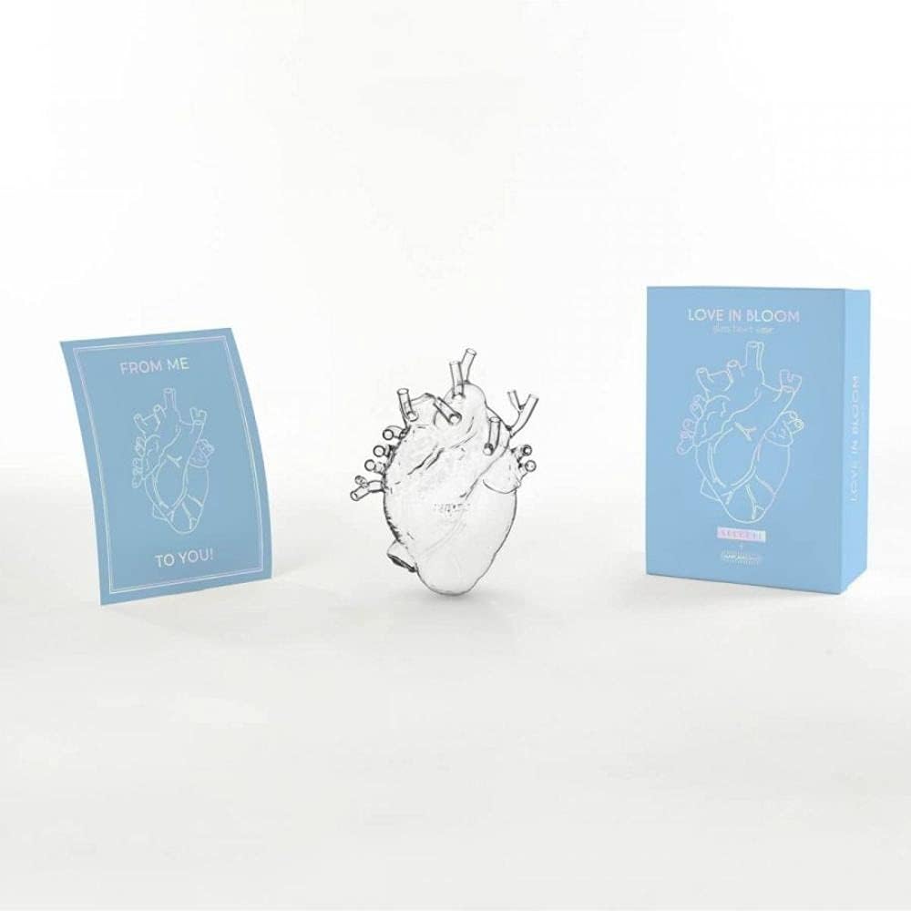 Love in Bloom Glass Flower Vase