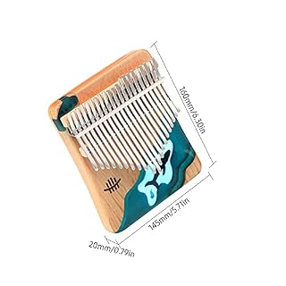 caigou Hluru 21 touches Kalimba Piano Piano à doigts en bois de hêtre Instrument de musique motif baleine bleu océan… - Les Beatles, Paul McCartney, John Lennon, RIngo Starr, George Harrison caigou Hluru 21 touches Kalimba Piano Piano à doigts en bois de hêtre Instrument de musique motif baleine bleu océan… – Image 4