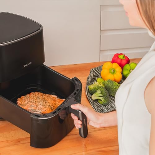 Cecotec Friteuse Sans Huile Cecofry Fantastik 5500. AirFryer de 5,5 L,1500W, PerfectCook, 9 Modes de Cuisson, Tactile, Réglable 80-200ºC, Cuisson 60 min, Protection contre la Surchauffe. – Image 4