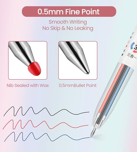 Set de 4 plumas gel 3 en 1 multicolor 0.5 mm miniatura 2