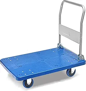 PACIFIC MOVERS WH - 1 150 Heavy Weight King Single Platform Trolley, 150 kg Capacity (Blue)