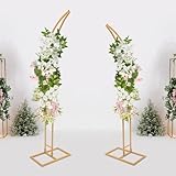 Bricolage amusant : vous pouvez laisser libre cours à votre imagination en le décorant avec des fleurs, des verts, des rubans, de la gaze, des guirlandes, des ballons, des lumières LED, des vignes, des vertes (tout non inclus), etc. pour créer une toile de fond unique et en faire un point focal éblouissant pour les mariages, les fêtes et autres occasions.