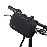 Flintronic Vordertasche für Fahrrad, Lenkertasche mit Regenhülle, mit abnehmbarem Schultergurt, multifunktional, für MTB- und Rennradreisen