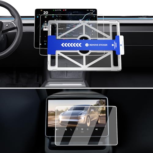 Protection Écran Tesla Model Y contre Rayures - Kit Verre Trempé Avant Arrière