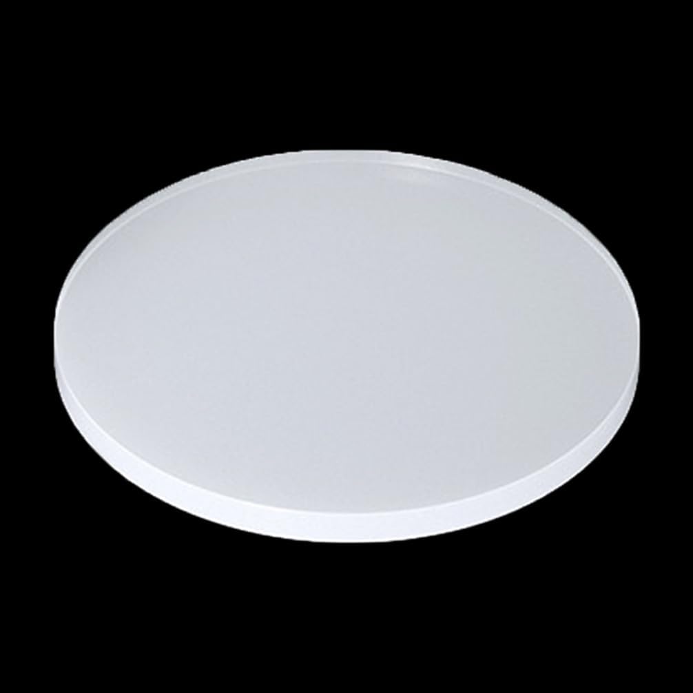 Transparent Silicone Round Gasket Solid Soft Sheets Width Mats 10PCS Diameter 100mm Wear-Resistant Bases Pads,Thickness 5mm