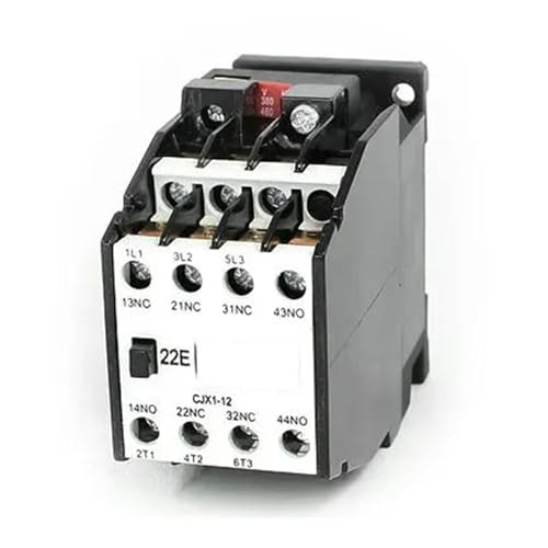 Contacteur AC 380V 50Hz à double contact auxiliaire 2NO+2NC triphasé 3 pôles 12A