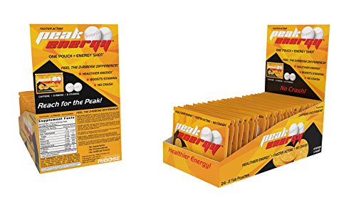 Caffeine and D-Ribose Energy Mints - 100mg Caffeine per Mint - 24 Pouch Box - Orange Cream Flavor Caffeine and D-Ribose Energy Mints - 100mg Caffeine per Mint - 24 Pouch Box - Orange Cream Flavor