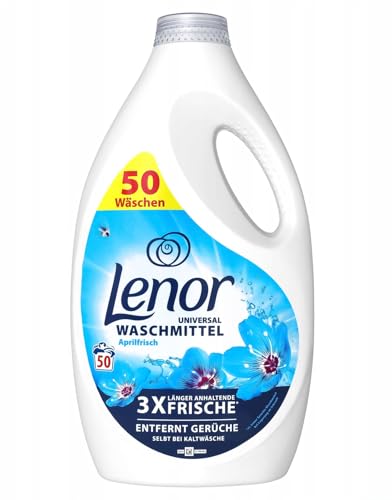 Lenor - Detergente líquido universal (4 unidades, 2250 ml, 50 lavados)