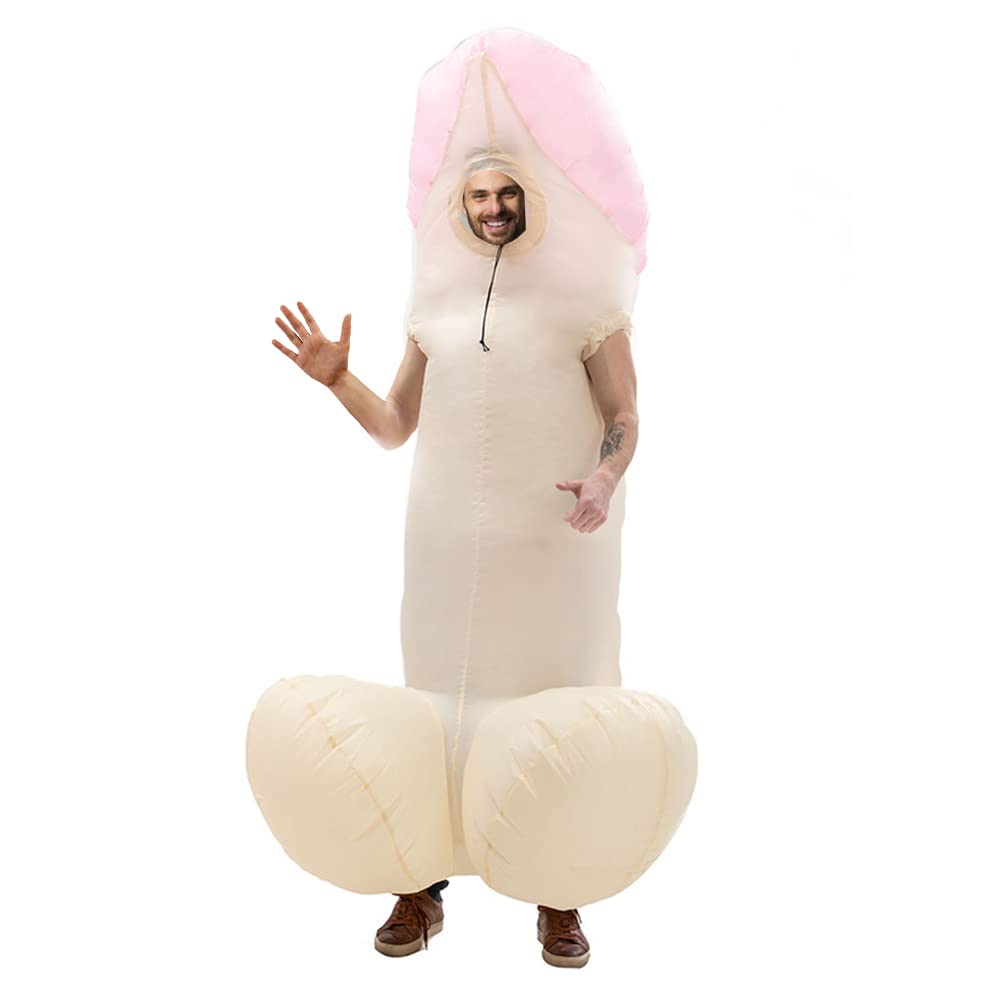 Echden Disfraz hinchable para adultos, disfraz hinchable de una pieza, ropa divertida para despedida de soltero de Halloween
