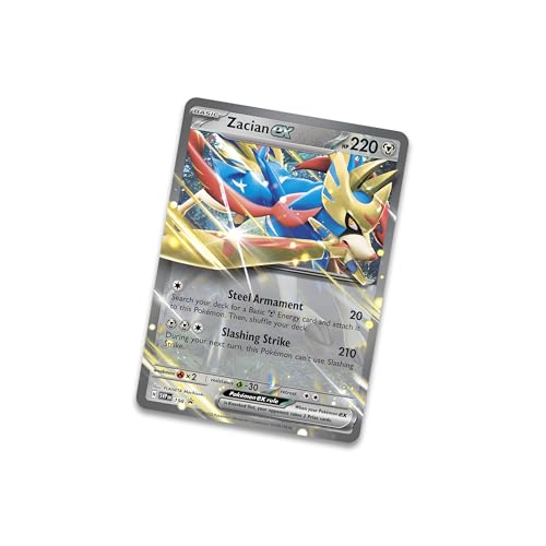 Pokémon TCG: Slashing Legends Tin - Zacian ex (1 Foil Promo Card & 4 Booster Packs), Multicolor, Standard - Image 2