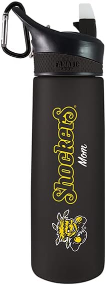 The Fanatic Group Wichita State University Mom 24 oz Frosted Sport Bottle - Black