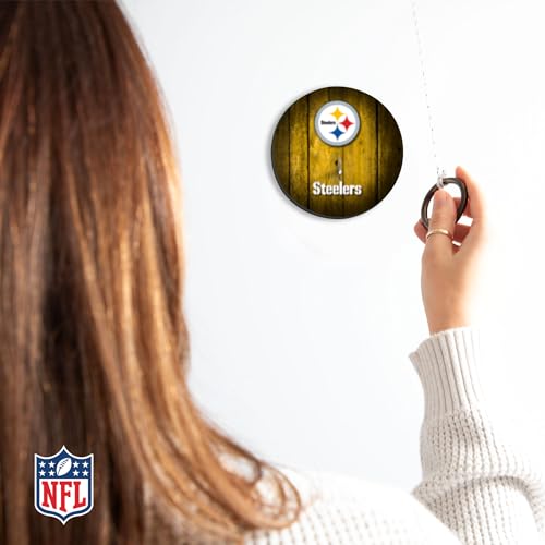 Wild Sports 1-3-11355-WT124D Solid Wood Nfl Hook & Ring Toss Set With Direct Print Hd Team Graphics – Easy Hang Hook And Ring Toss Target – Great Gift For Any Football Fan! Ring Toss Family Game thumb #5