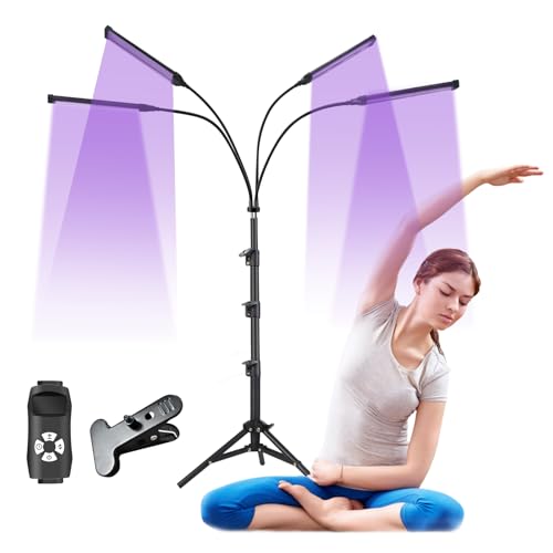 Tanning Lamp for Home Use with Adjustable Stand Purple Light for Indoor