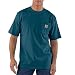 Carhartt Men's 'K87' Workwear Pocket Short-Sleeve T-Shirt, Stream Blue, Medium