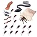 Amosfun Lot de 21 jouets pour Halloween - Serpent, tabouret, araignée, décoration de jardin