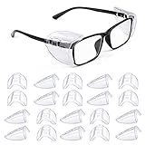 MELASA 10 Pairs Side Shields for Prescription Glasses, Safety Glasses Side Shields for Eye Protection, Slip on Side Shields for Eye Glasses, Fits Most Small to Large Eyeglasses