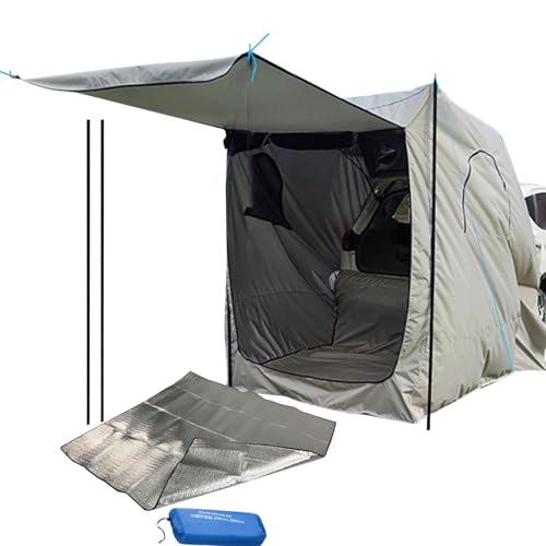 Carpas de coche para camping SUV, tienda de maletero de camping de tela Oxford impermeable | Tienda multifuncional de gran capacidad con alfombra de suelo para coche, portón trasero, sedán, Pick-up