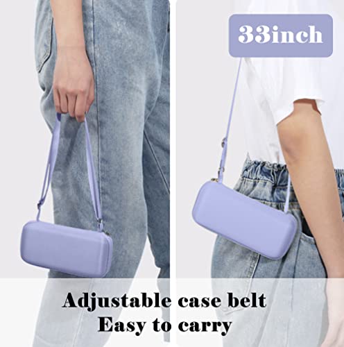 Image of Travel Sun Umbrella for Purse With Case,Small Compact UV Umbrella Protection Sun,Lightweight Portable Parasol Windproof for Women Men Kids (Purple)