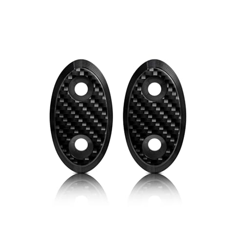 Huggykey Carbon Fiber Motorcycle Mirror Block Off Plates Compatible With Bmw S1000RR S 1000RR 2009-2018 / ZX-6R ZX6R 2003-2004 / YZF-R1 R1 2009-2014