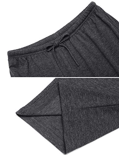 Image of Ekouaer Women Pajama Pants Comfy Pj Bottom with Pockets Stretch Plaid Sleepwear
