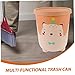 TEHAUX Adorable Cartoon Trash Can Waste Bucket for Bedroom Office Kitchen and Bathroom Practical and Stylish Garbage Container for All Spaces