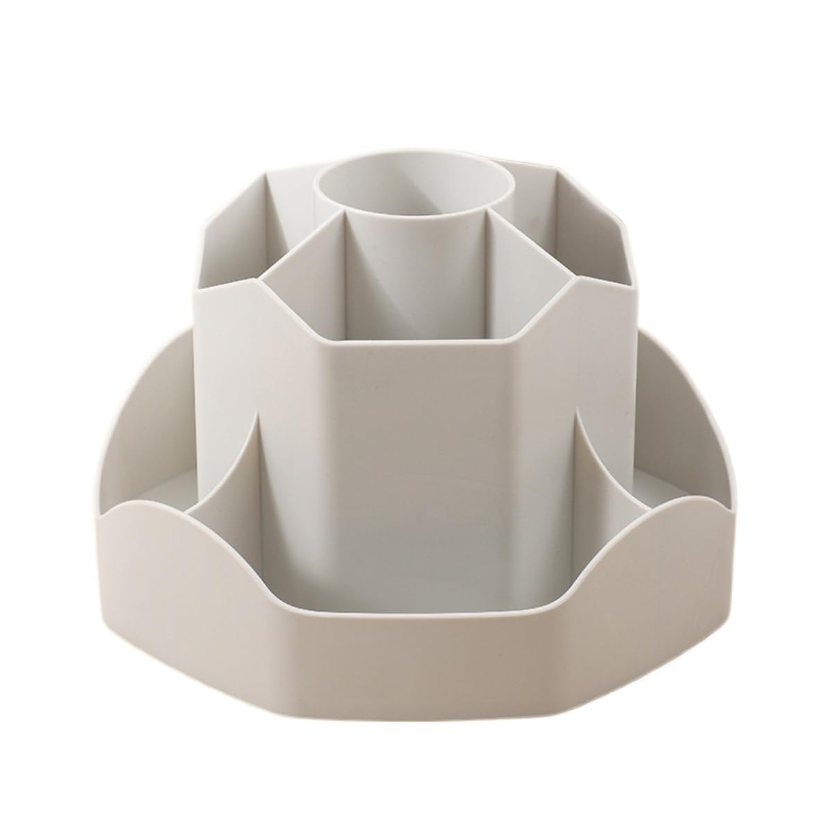 Stifteköcher Stifte Halter 360° Drehbarer Stifthalter Mit 9 Fächern, Organizer For Schreibtischbedarf, Büro, Schule Schreibtisch-Organizer(White)