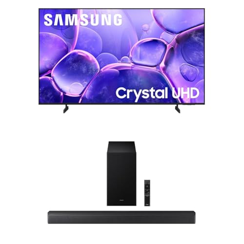 Image of Samsung 85-Inch Class Crystal UHD U8000F 4K Smart TV (2025 Model) Endless Free Content, Crystal Processor 4K+ Samsung B-Series Soundbar HW-B630F 3.1 ch DTS Virtual:X Soundbar (2025 Model)