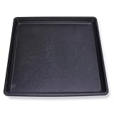 2 Pack 17'' x 17'' Portable AC Drip Pan & Mini Fridge Drip Pan - Leak-Proof Oil Drain Pan for Changing Oil, Multi-Purpose Tray