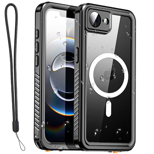 Coque iPhone 16 E étanche résolvant les risques de casse et d'oxydation avec son dos rigide noir