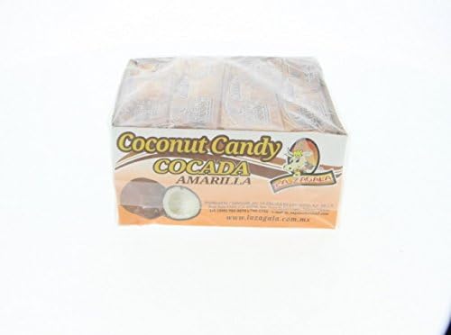 Sweet Yellow Coconut - Cocada Amarilla 3.5 Oz 12 units (Pack of 1)