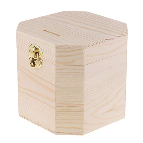 Preisvergleich Produktbild IPOTCH Holzbox Holzkästchen kleine Holzschatulle Schmuckkästchen Schatzkiste zum Basteln