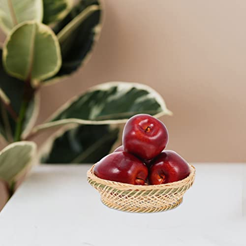 BESPORTBLE 5 Pcs Artificial Apples, Dark Red Fake Apples Fruits Simulation Realistic Apples Fake Apple Prop for Dining Table Basket Display Christmas Wedding Party Home Kitchen Decoration