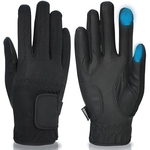ONNAS Womens Horse Riding Gloves, Equestrian Gift for Youth Women Men, Lightweight Multifunction Touch Screen Equestrian Gloves, Cycling Running Climbing Gloves Horseback Riding Gloves Cover