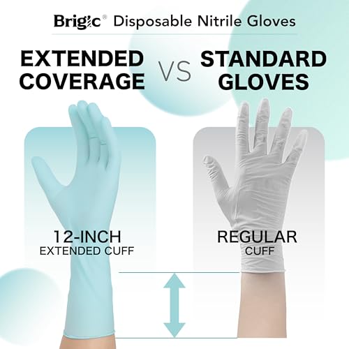 Guantes de nitrilo largos 2 Imagen adicional