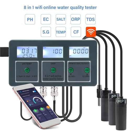 Testeur de qualité de l'eau ORP TDS SALT pour analyseur de mesure de solutions hydroponiques