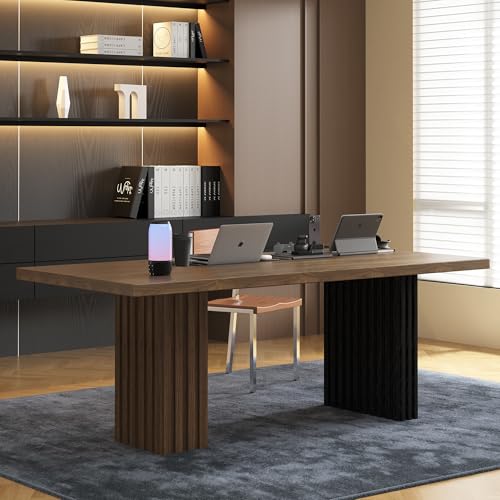 Pajiasen 70.8' Wood Office Desk, Modern...