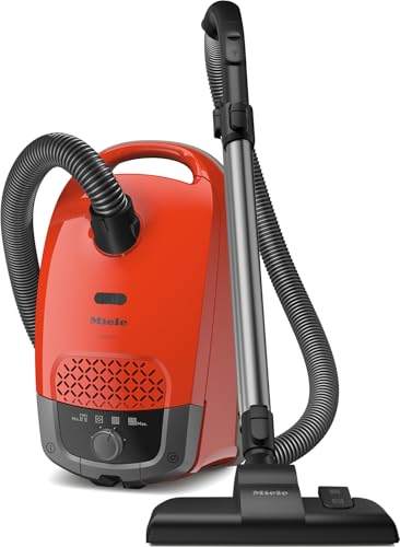 Miele Guard S1 Junior Bagged Cylinder Vacuum Cleaner with AirClean Filter and FiberTeQ Universal Floorhead Lightweight & Compact in Terra Red
