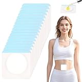 Castor Oil Pack Patches for Belly Button – 60 Disposable Organic Cotton Self-Adhesive Pads, Leak-Proof & Breathable, No-Wash Castor Oil Wraps for Navel, Abdomen & Targeted Skin Care