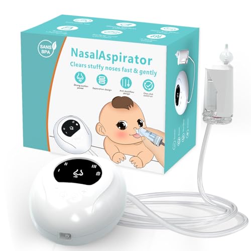 Image of CozyZen Nasal Aspirator for Baby, Electric Nose Aspirator for Toddler, Automatic Baby Nose Sucker, Anti-Backflow Design, 3 Adjustable Suction Level, Cordless & Rechargeable