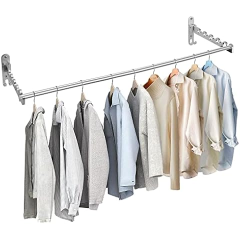 Wandmontage Platzersparnis Einziehbarer Kleiderschrank Falten Kleiderbügel Wäsche Trockner Gepäckträger Aufhänger Wäscheständer Wäschetrockner Wäscheständer Valet Hook Schrank Aufbewahrung Rack Cover