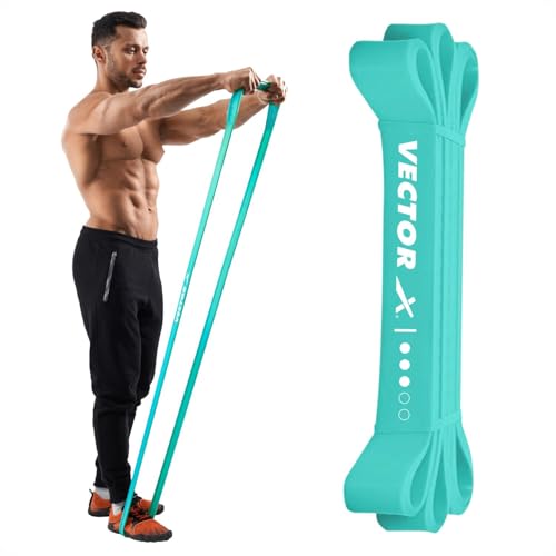 Image of Vector X Power Pull Up 40-90 Lbs Resistance Bands for Very Heavy Strength Workouts & Fitness Gym | Natural Rubber Loop Band for Men Training (20-45 Kgs)