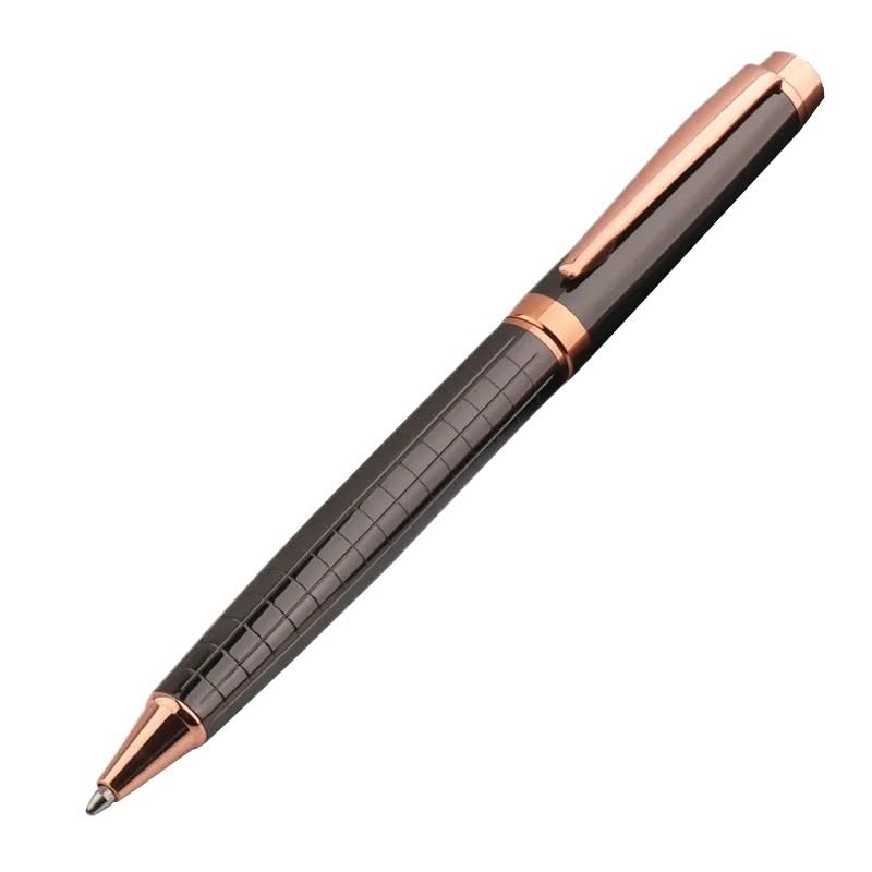 Stylo à bille de luxe de qualité gris pour fournitures scolaires