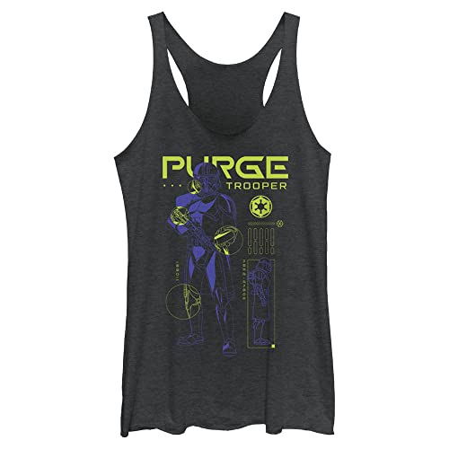 Chemise Purge Trooper Star Wars pour Femme motif schématique noir