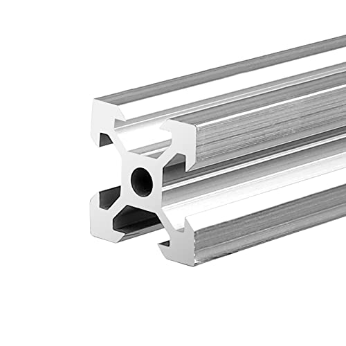 JiGiU 9 Stück 1000mm Aluminiumprofil Extrusions 2020 V-Slot Europäischer Standard Norm Eloxierte schwarze Linearschiene Aluprofil 39,4Zoll für 3D-Drucker DIY CNC-Maschinen (Silber)